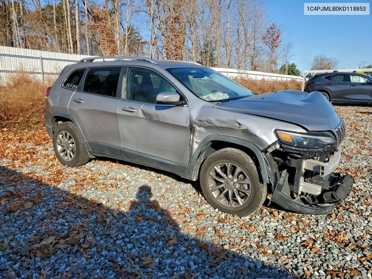 1C4PJMLB0KD118853 2019 Jeep Cherokee Latitude Plus