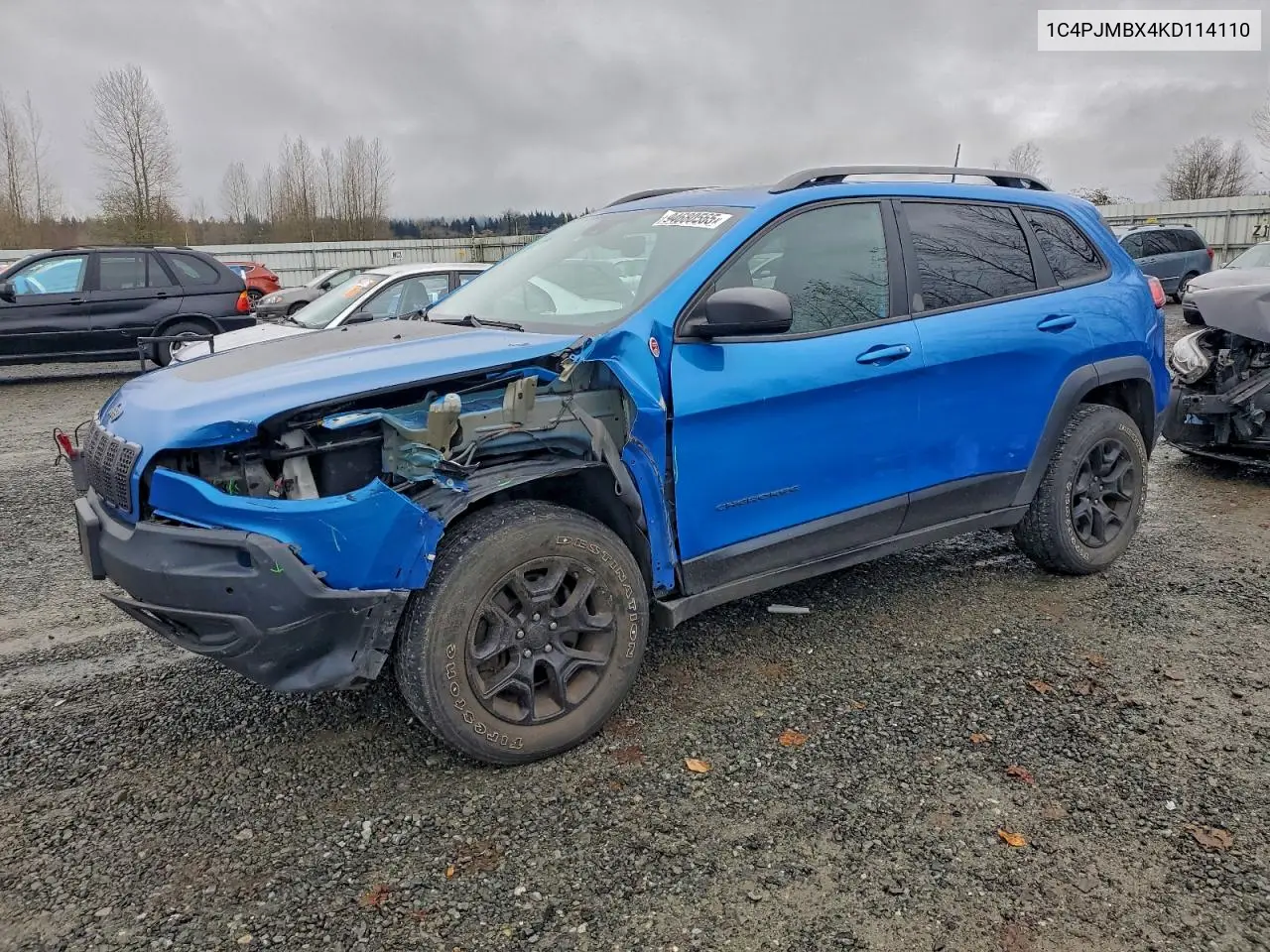 1C4PJMBX4KD114110 2019 Jeep Cherokee Trailhawk
