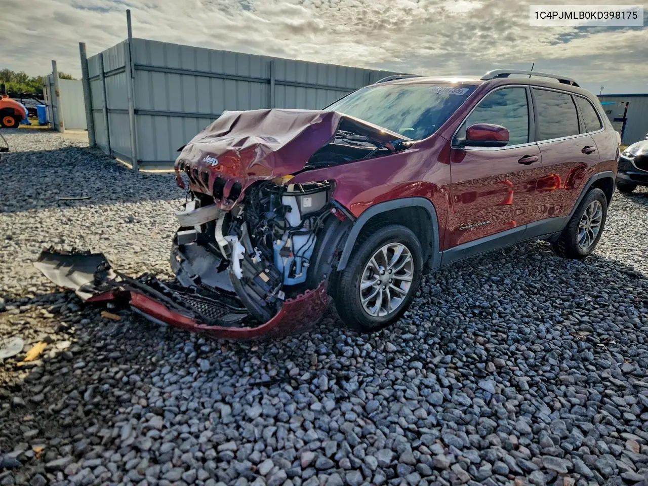 1C4PJMLB0KD398175 2019 Jeep Cherokee Latitude Plus