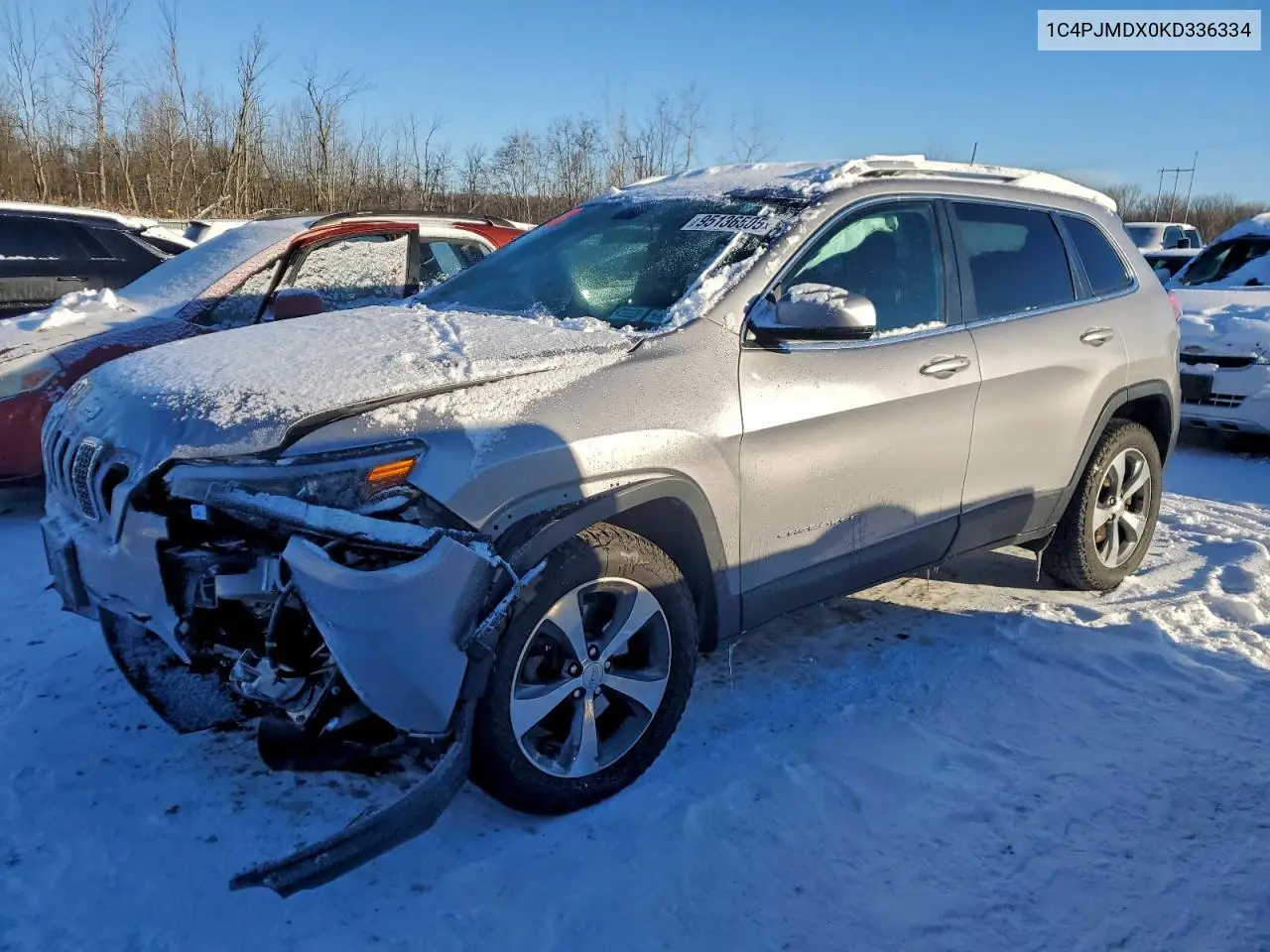 1C4PJMDX0KD336334 2019 Jeep Cherokee Limited