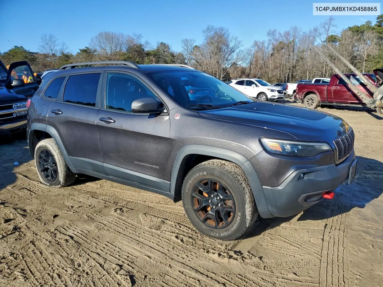 1C4PJMBX1KD458865 2019 Jeep Cherokee Trailhawk