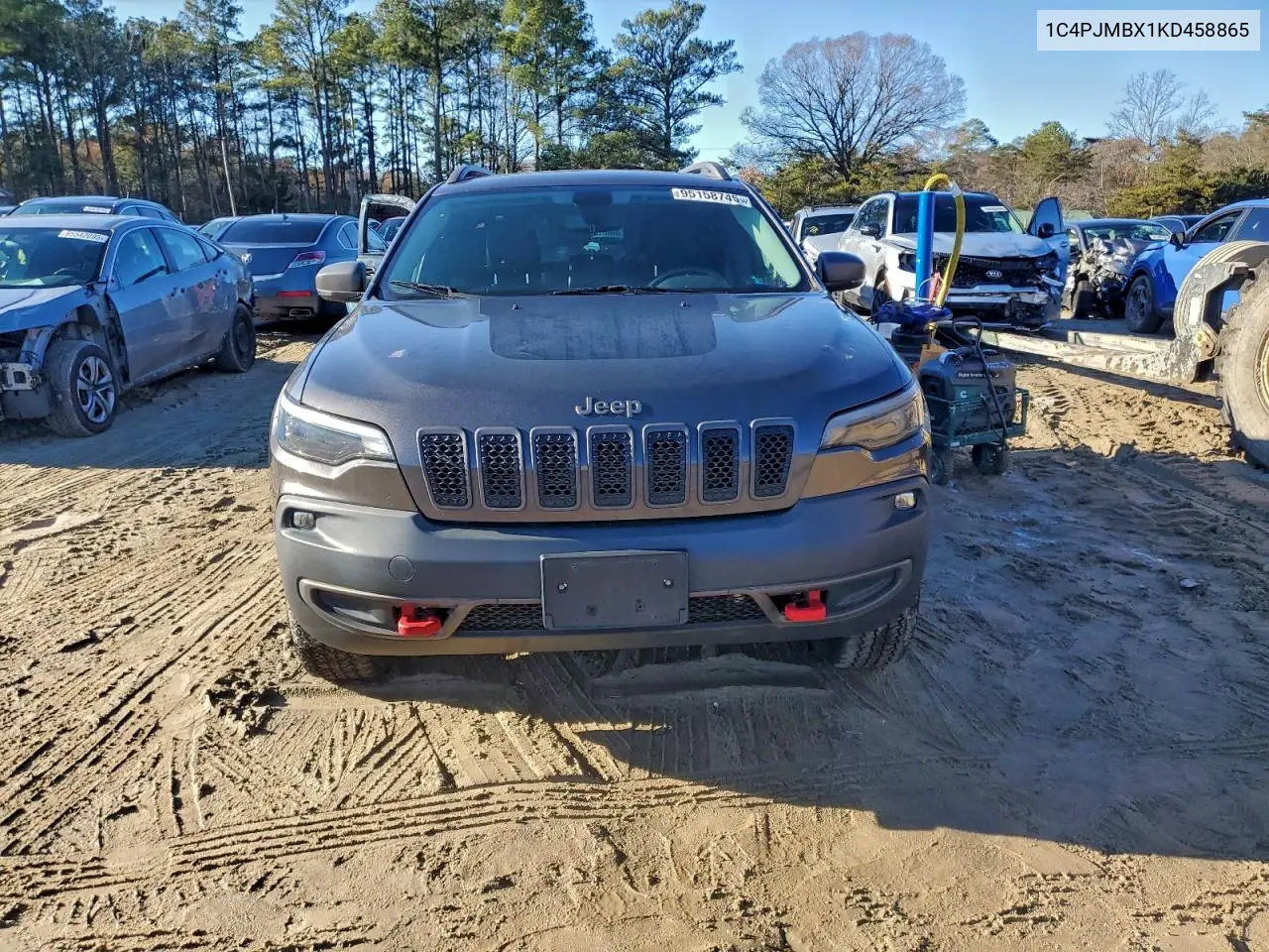 1C4PJMBX1KD458865 2019 Jeep Cherokee Trailhawk