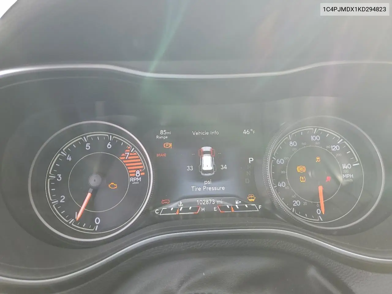 1C4PJMDX1KD294823 2019 Jeep Cherokee Limited