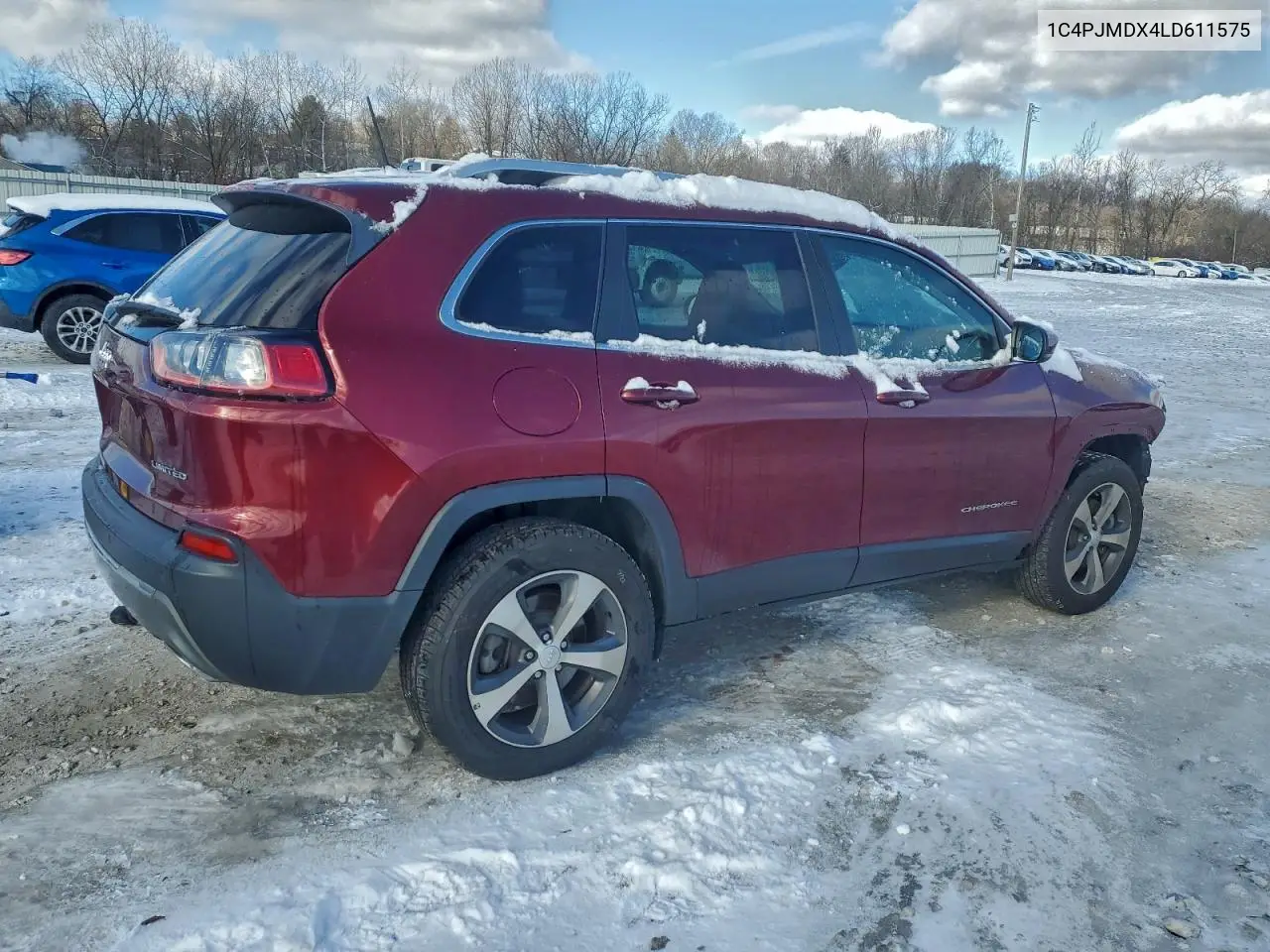 1C4PJMDX4LD611575 2020 Jeep Cherokee Limited