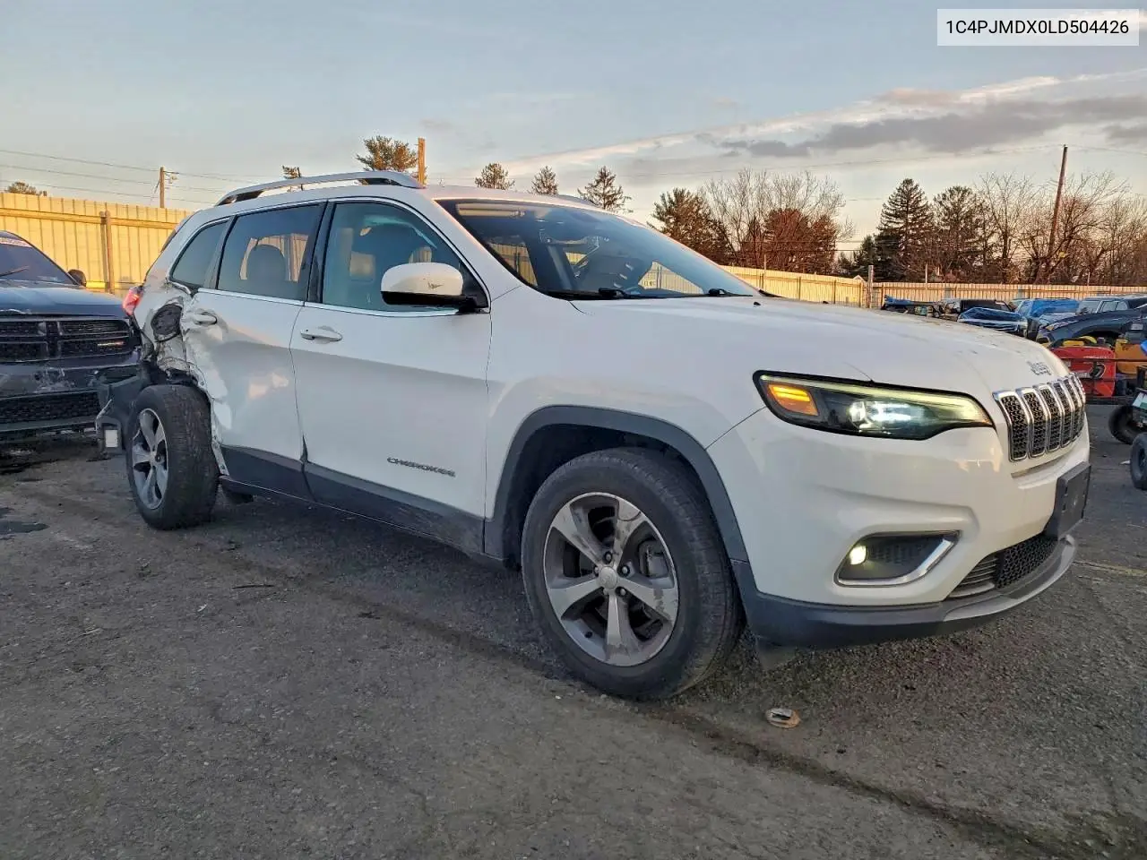 1C4PJMDX0LD504426 2020 Jeep Cherokee Limited