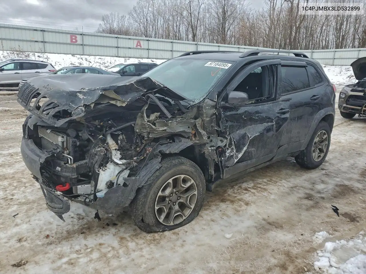 1C4PJMBX3LD532899 2020 Jeep Cherokee Trailhawk