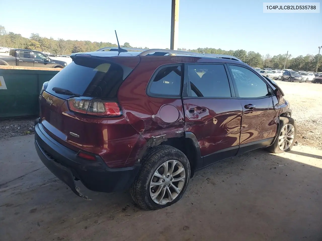 1C4PJLCB2LD535788 2020 Jeep Cherokee Latitude