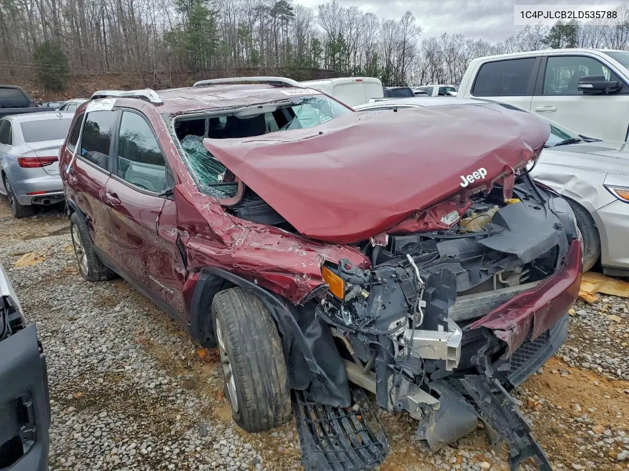 1C4PJLCB2LD535788 2020 Jeep Cherokee Latitude