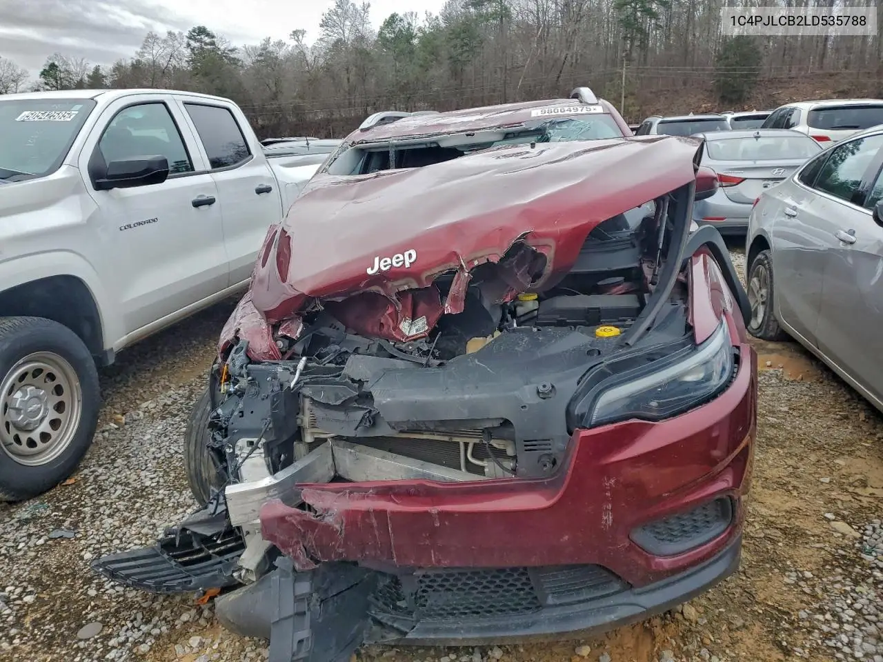 1C4PJLCB2LD535788 2020 Jeep Cherokee Latitude