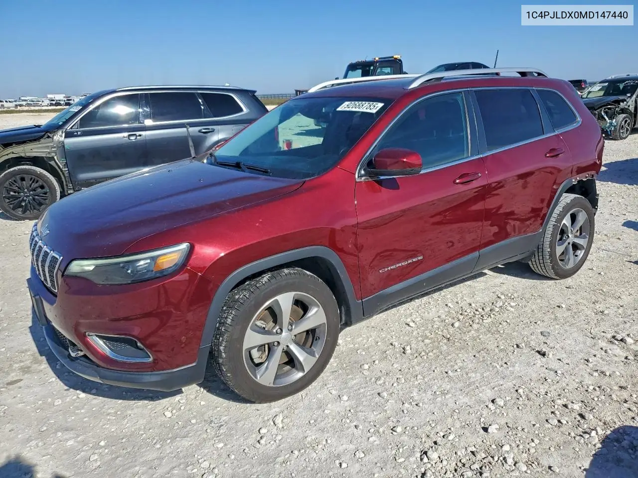 1C4PJLDX0MD147440 2021 Jeep Cherokee Limited