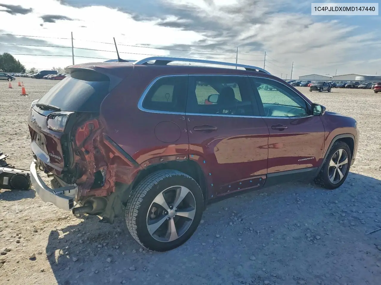 1C4PJLDX0MD147440 2021 Jeep Cherokee Limited