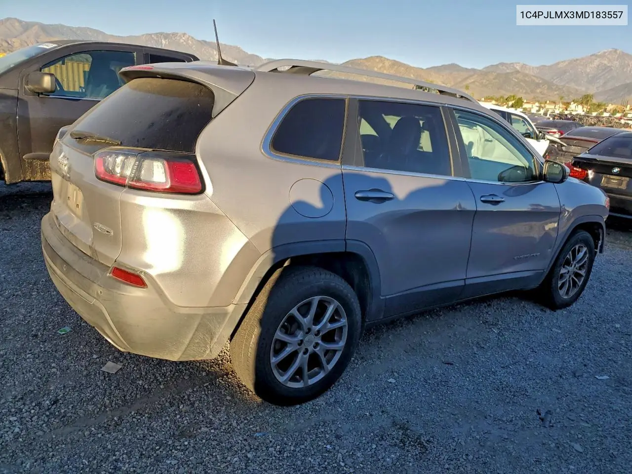 1C4PJLMX3MD183557 2021 Jeep Cherokee Latitude Lux