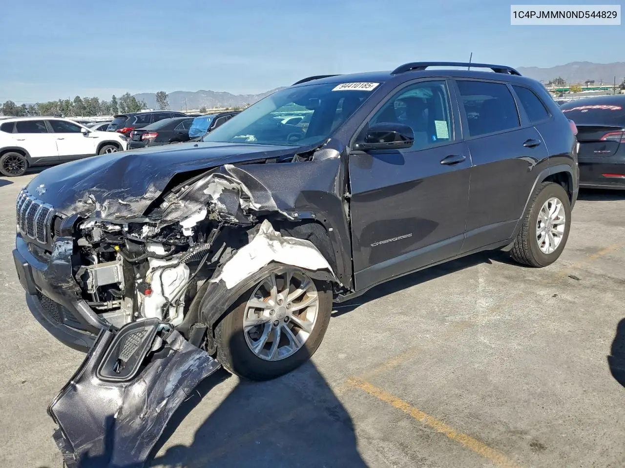 1C4PJMMN0ND544829 2022 Jeep Cherokee Latitude Lux