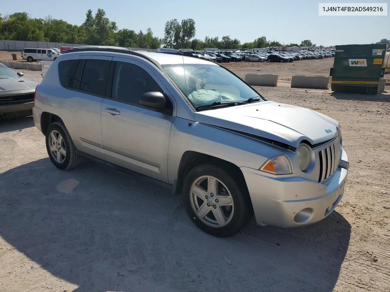 2010 Jeep Compass Sport VIN: 1J4NT4FB2AD549216 Lot: 68661044