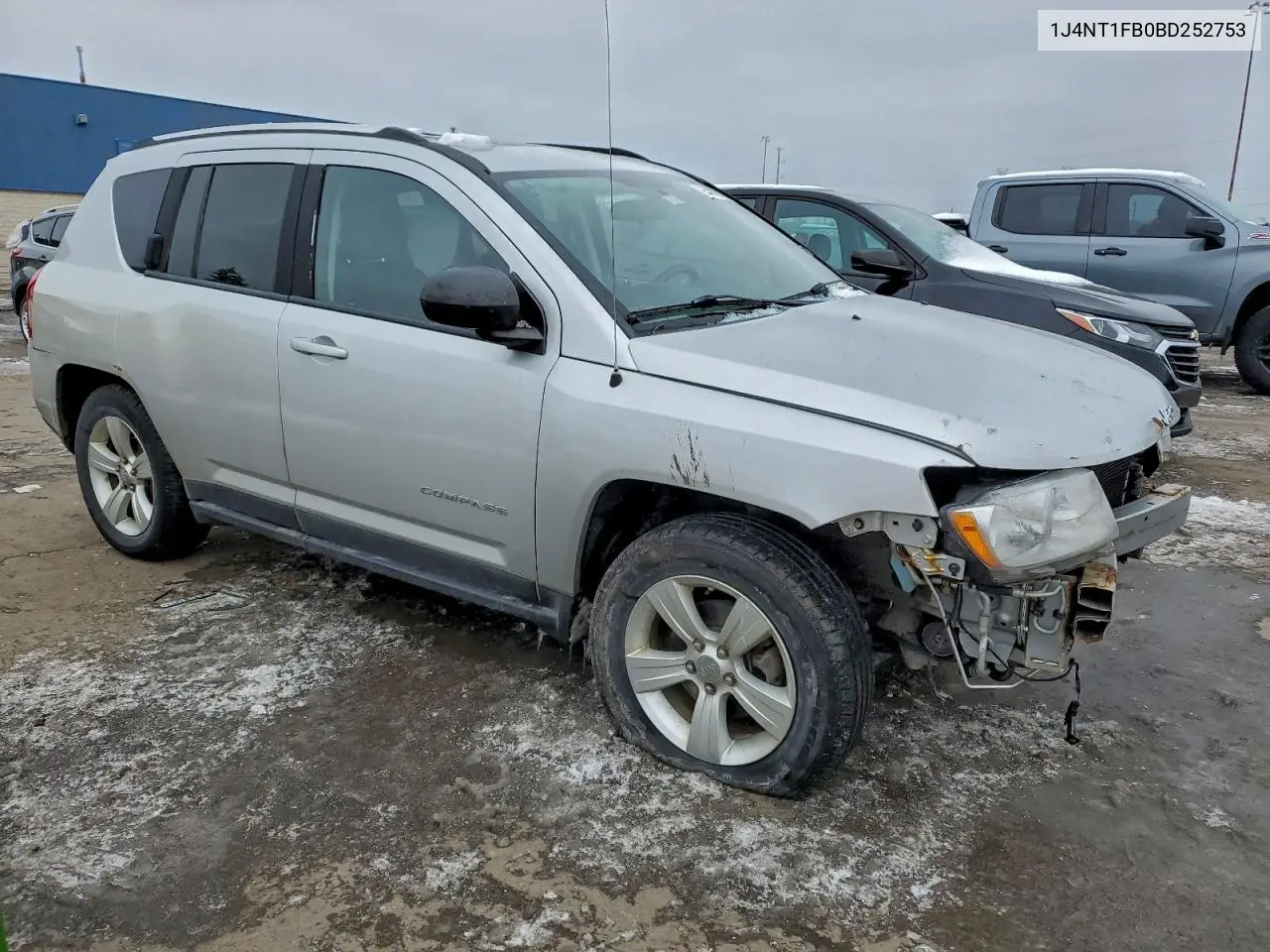 1J4NT1FB0BD252753 2011 Jeep Compass Sport