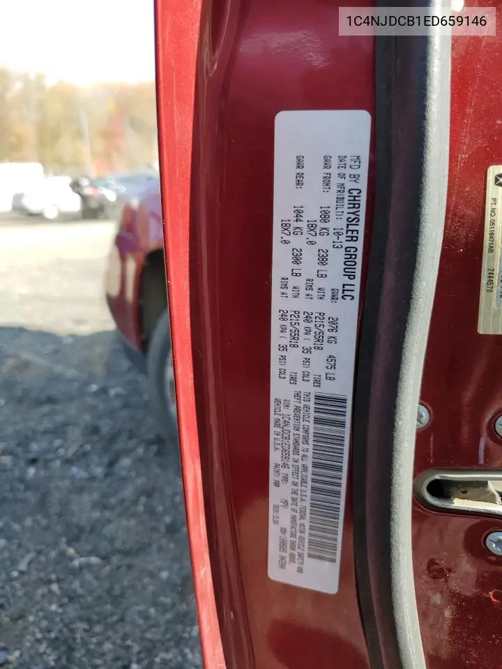 1C4NJDCB1ED659146 2014 Jeep Compass Limited