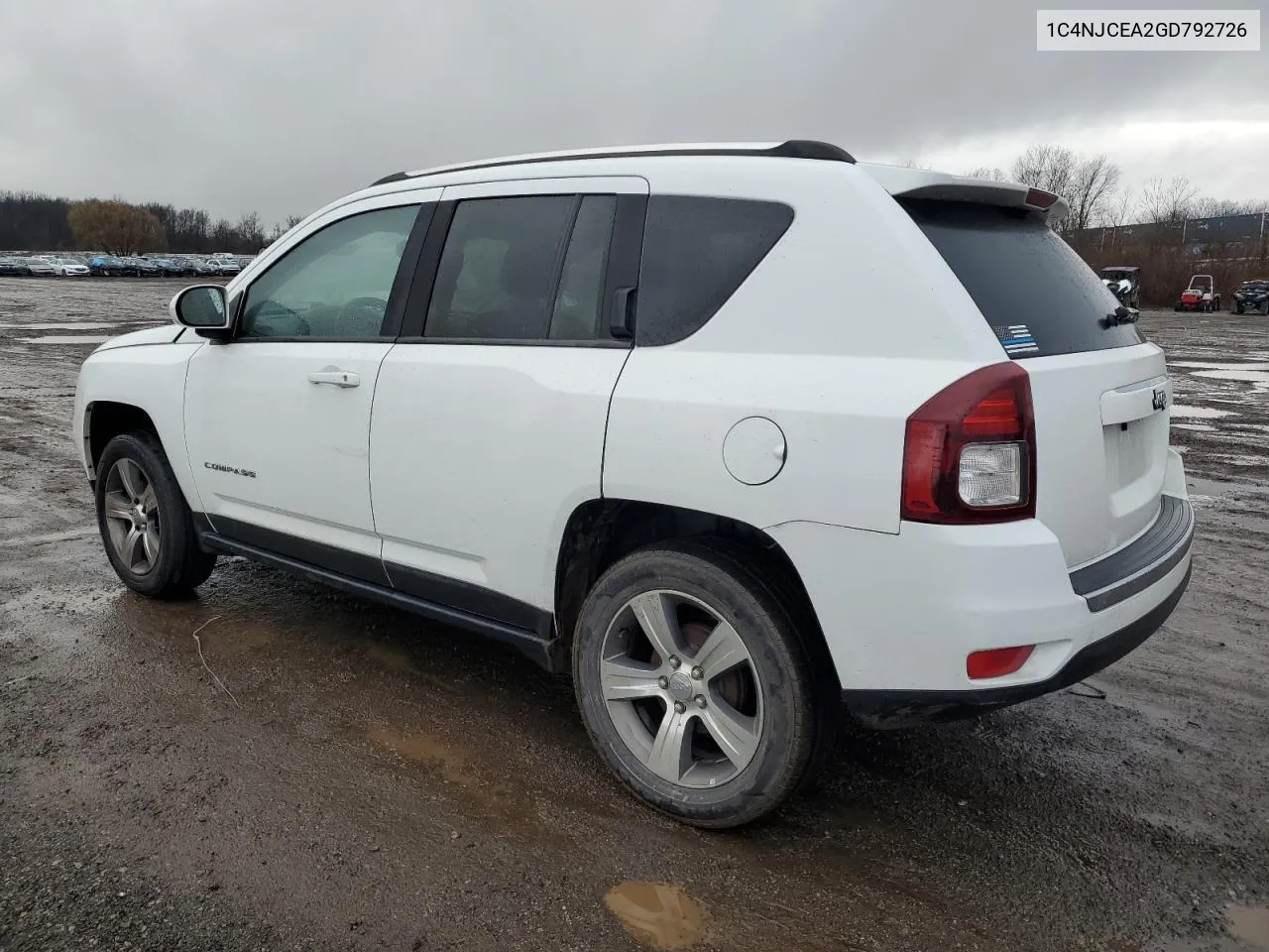 2016 Jeep Compass Latitude VIN: 1C4NJCEA2GD792726 Lot: 64625204