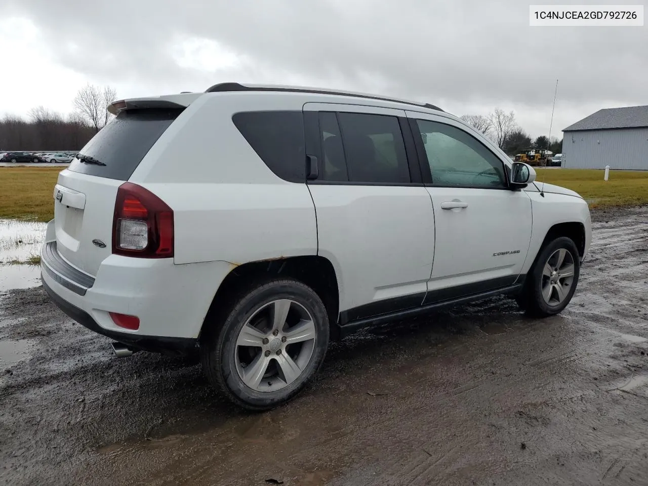 2016 Jeep Compass Latitude VIN: 1C4NJCEA2GD792726 Lot: 64625204