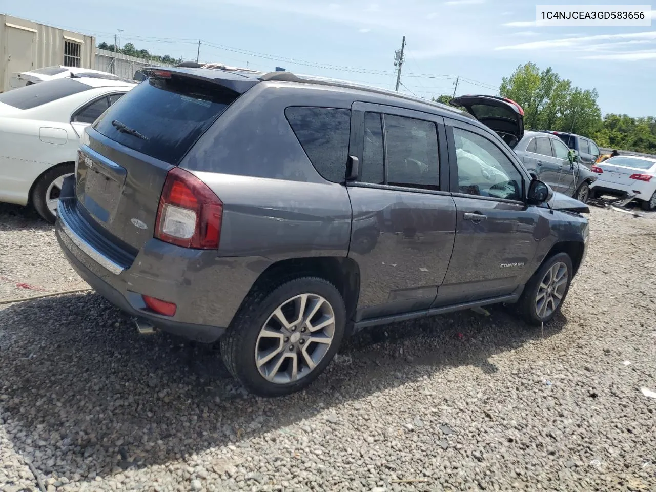 2016 Jeep Compass Latitude VIN: 1C4NJCEA3GD583656 Lot: 66579304