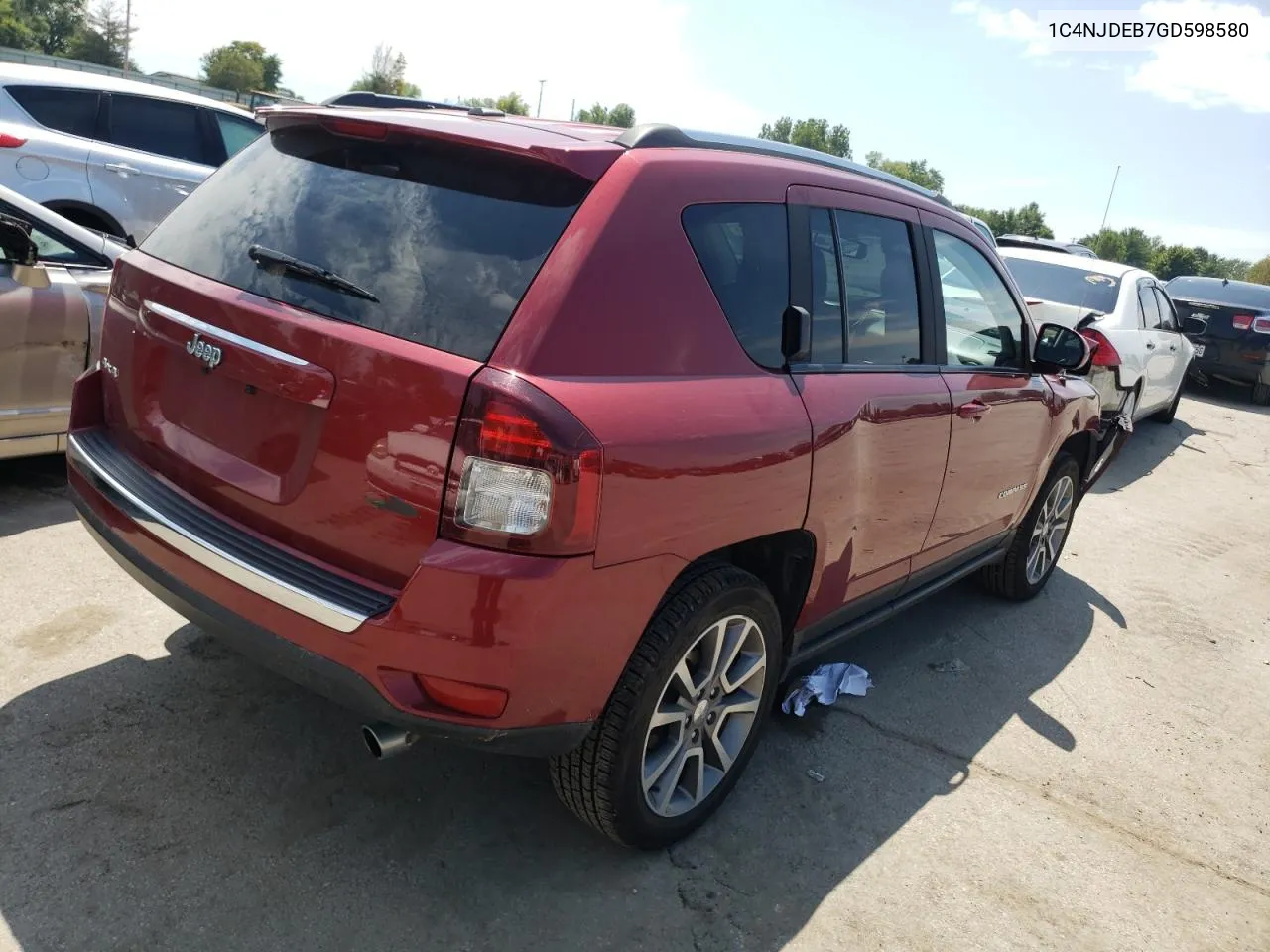 1C4NJDEB7GD598580 2016 Jeep Compass Latitude