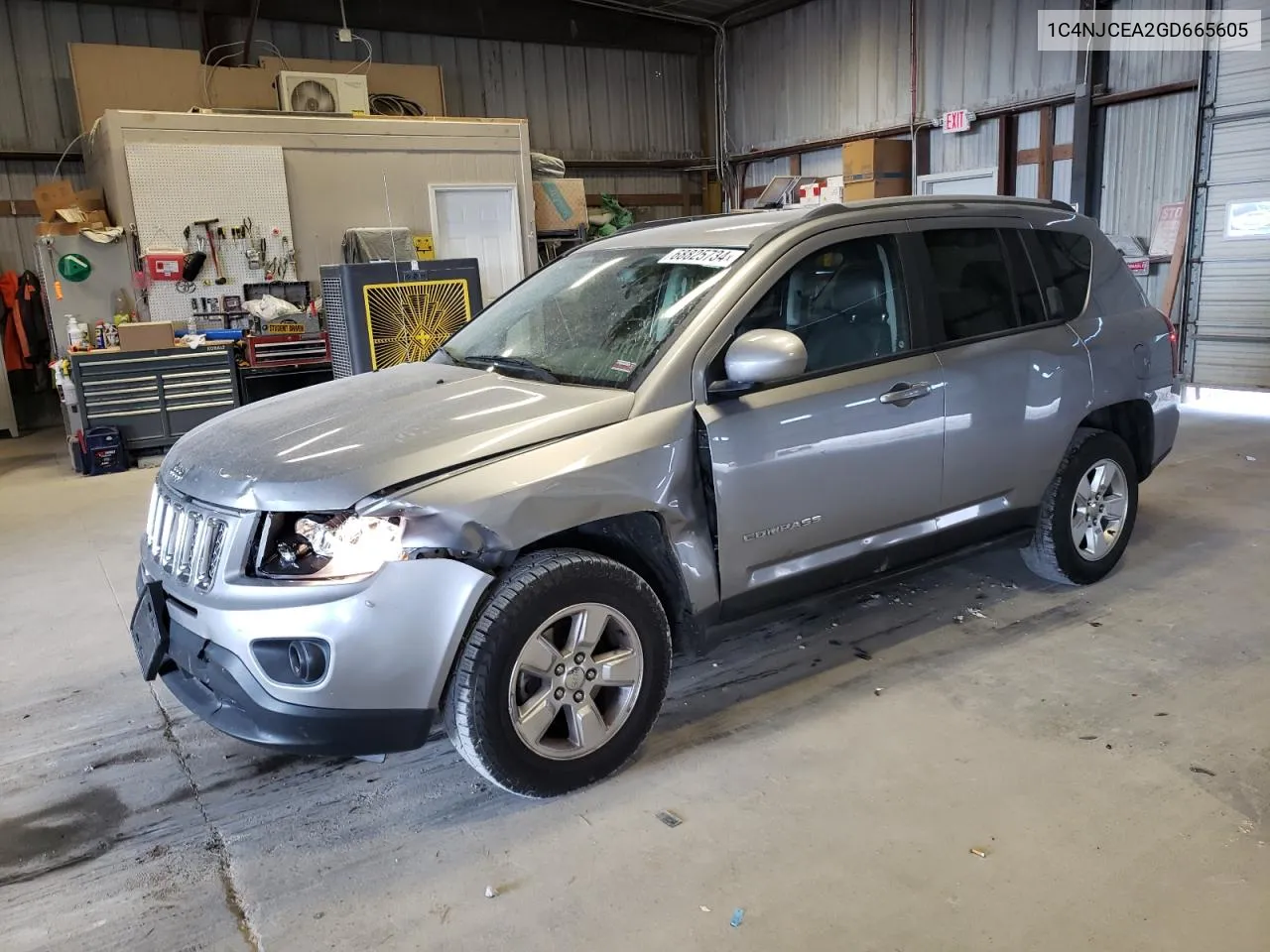 2016 Jeep Compass Latitude VIN: 1C4NJCEA2GD665605 Lot: 68825734