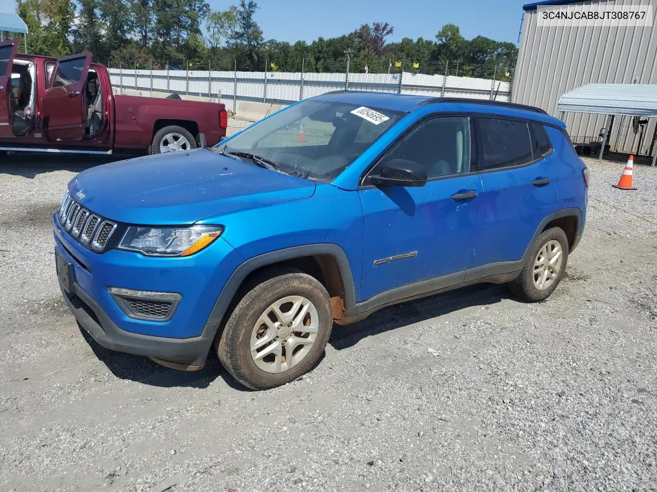 2018 Jeep Compass Sport VIN: 3C4NJCAB8JT308767 Lot: 80546695