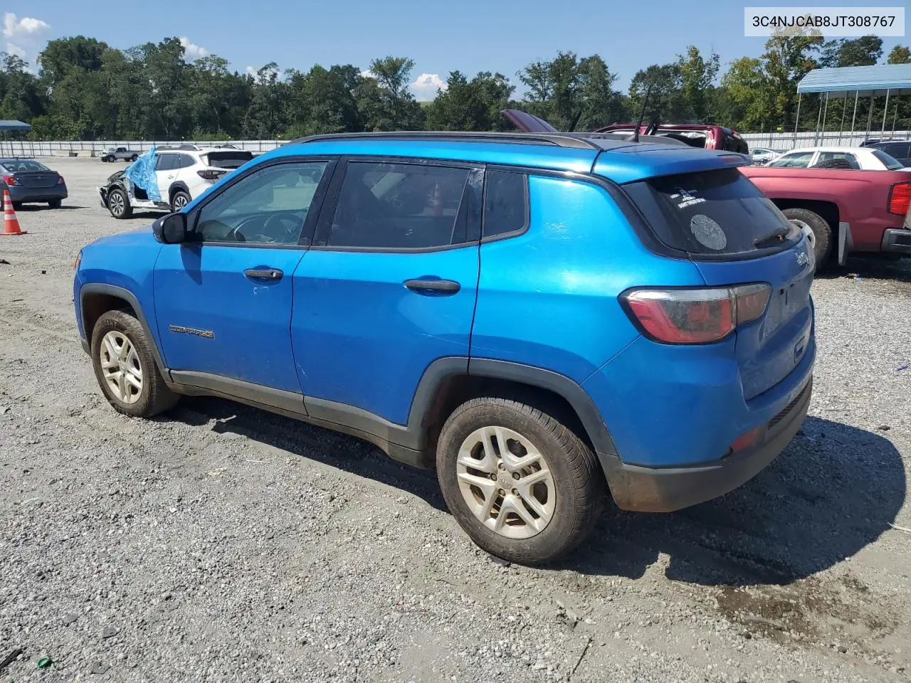 2018 Jeep Compass Sport VIN: 3C4NJCAB8JT308767 Lot: 80546695