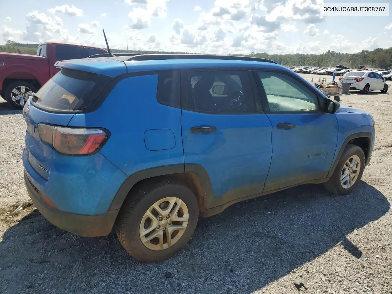 2018 Jeep Compass Sport VIN: 3C4NJCAB8JT308767 Lot: 80546695