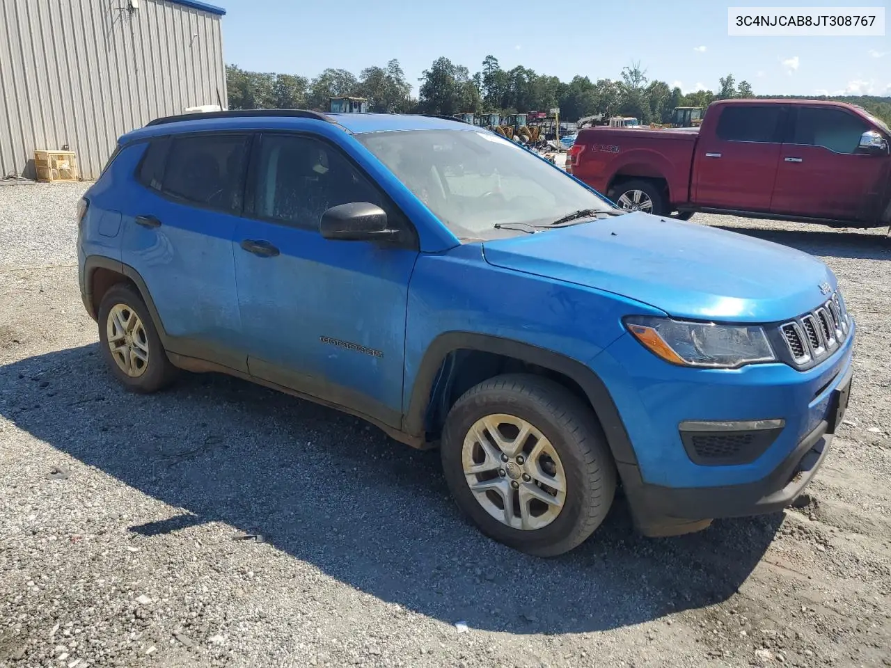 2018 Jeep Compass Sport VIN: 3C4NJCAB8JT308767 Lot: 80546695