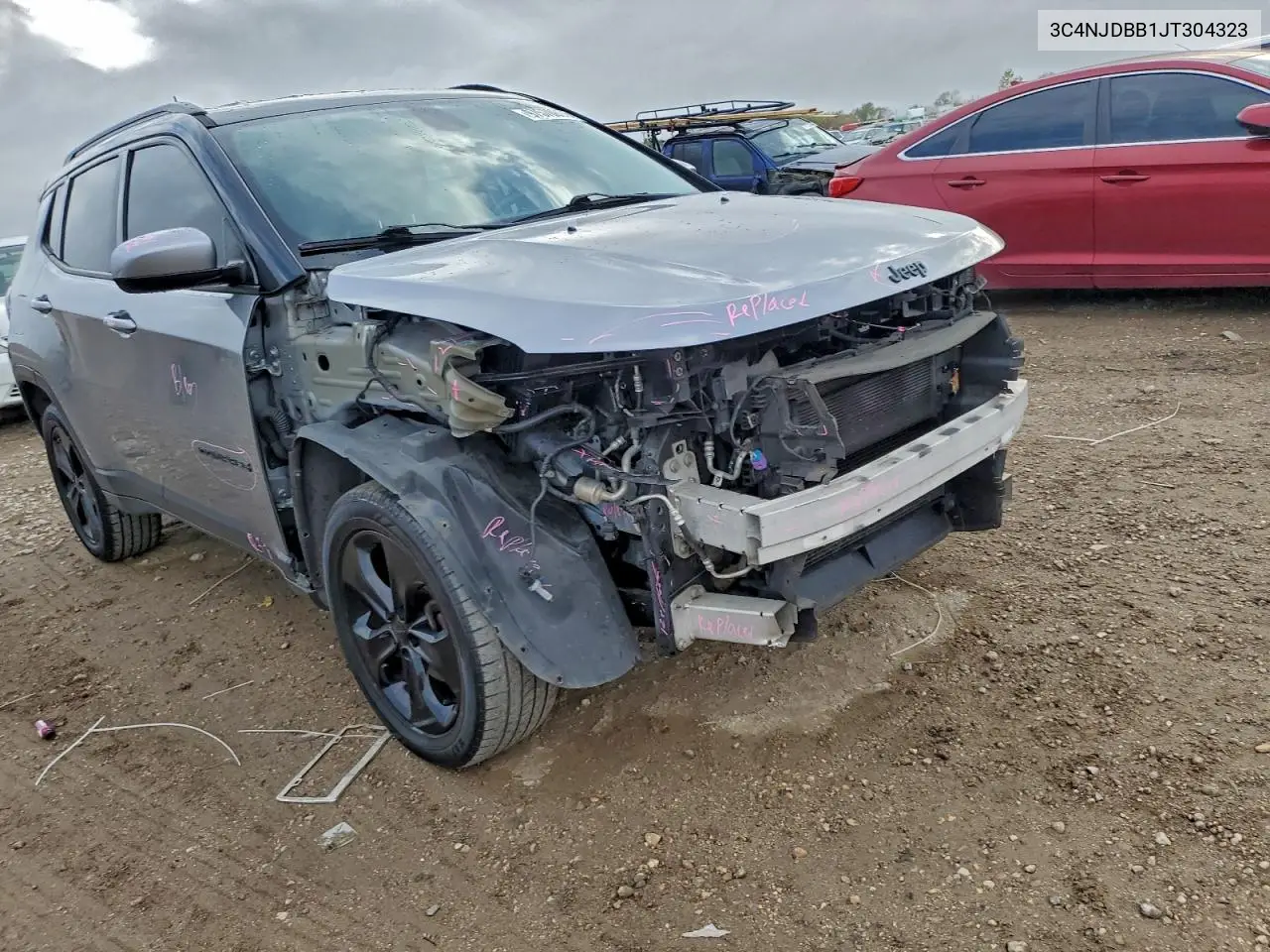 3C4NJDBB1JT304323 2018 Jeep Compass Latitude