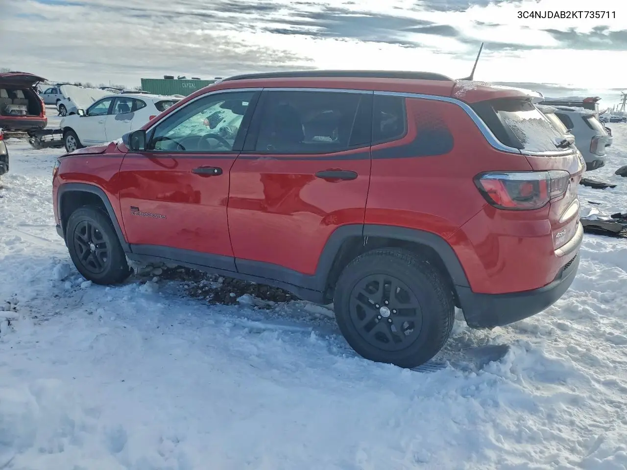 3C4NJDAB2KT735711 2019 Jeep Compass Sport