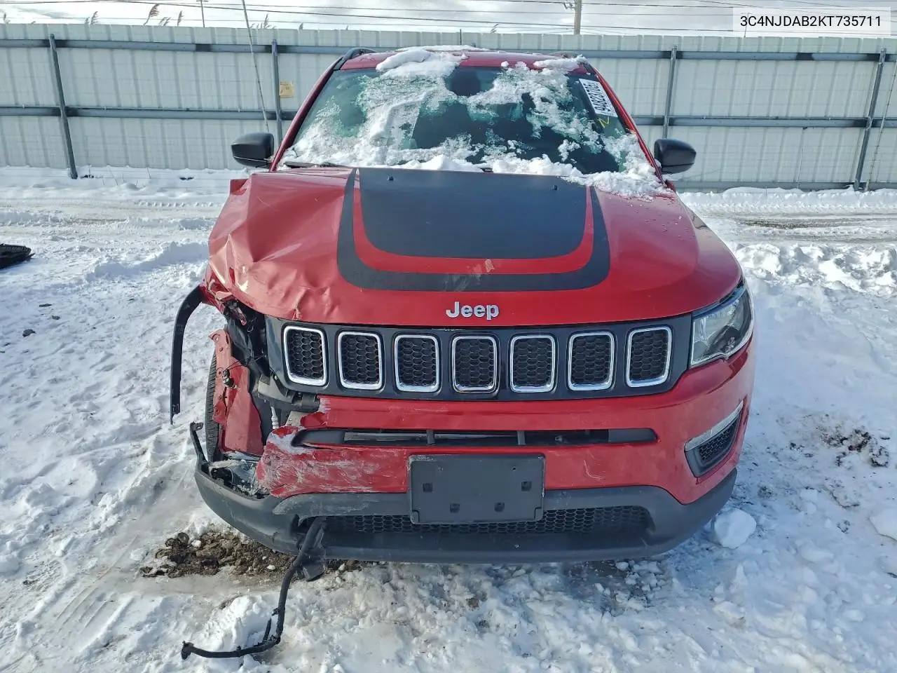 3C4NJDAB2KT735711 2019 Jeep Compass Sport