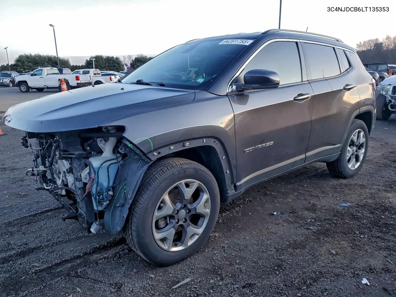 3C4NJDCB6LT135353 2020 Jeep Compass Limited