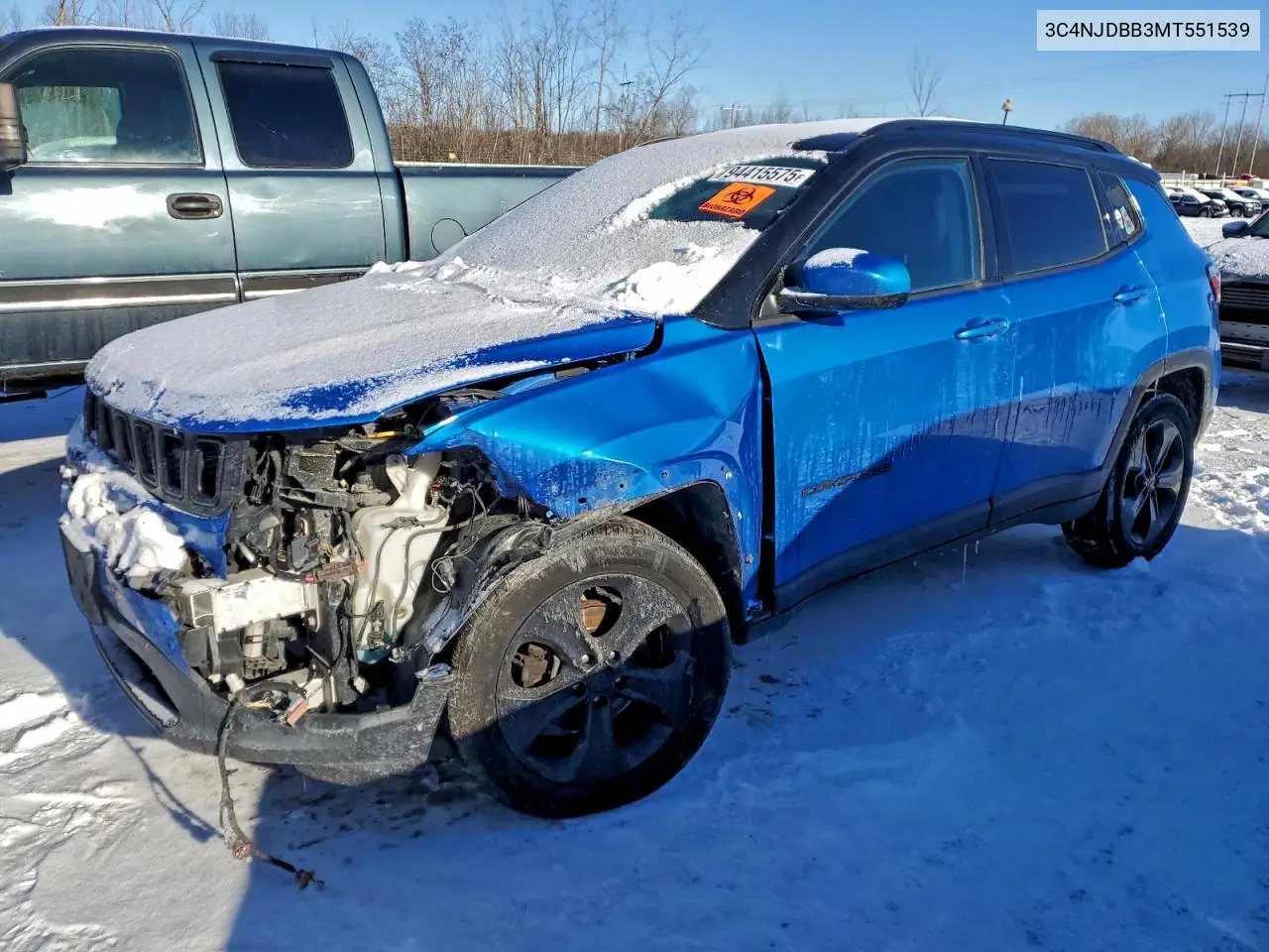 3C4NJDBB3MT551539 2021 Jeep Compass Latitude