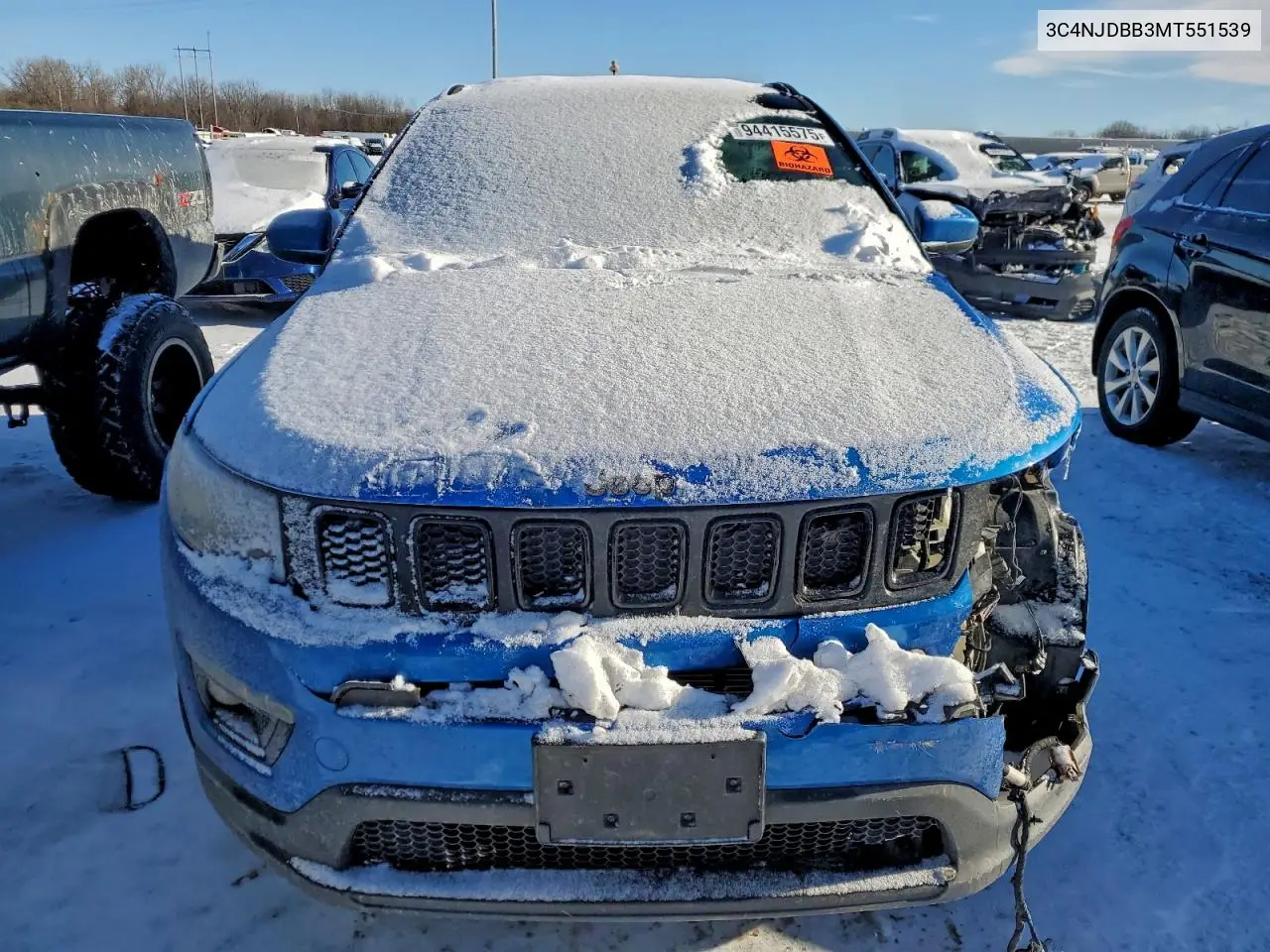 3C4NJDBB3MT551539 2021 Jeep Compass Latitude
