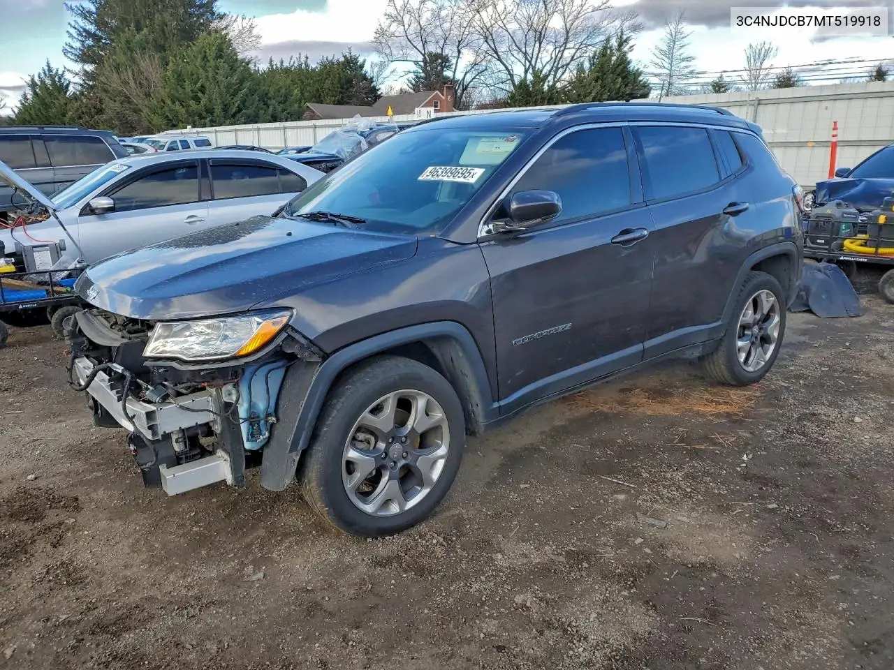 3C4NJDCB7MT519918 2021 Jeep Compass Limited