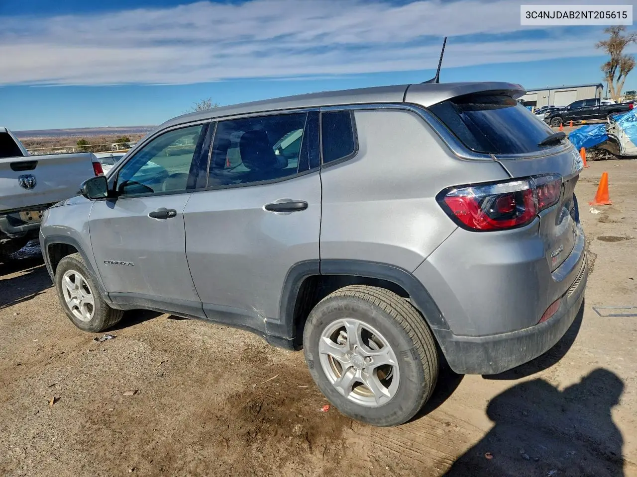 3C4NJDAB2NT205615 2022 Jeep Compass Sport