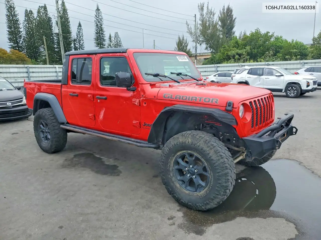 1C6HJTAG2LL160338 2020 Jeep Gladiator Sport