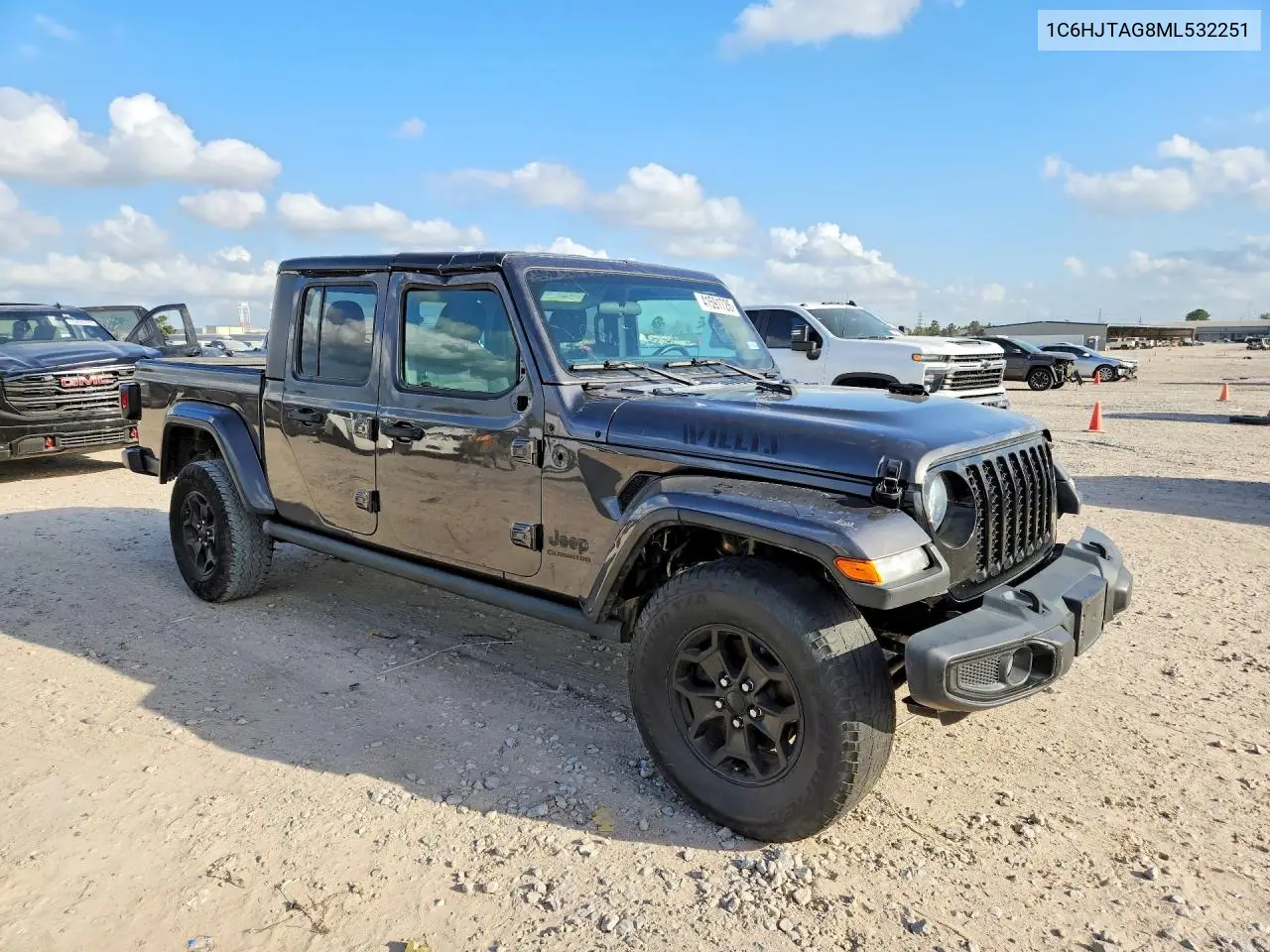 1C6HJTAG8ML532251 2021 Jeep Gladiator Sport