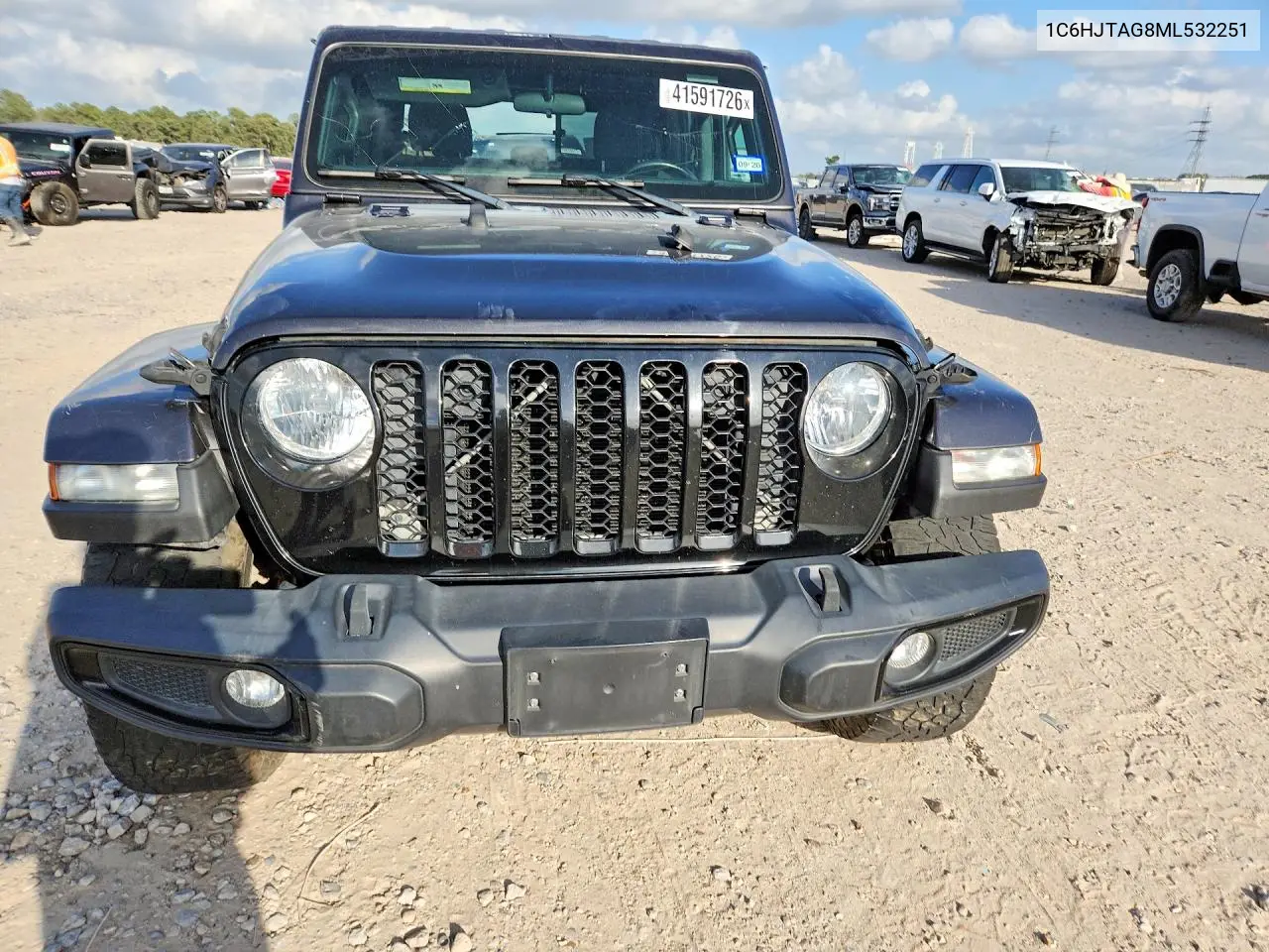 1C6HJTAG8ML532251 2021 Jeep Gladiator Sport