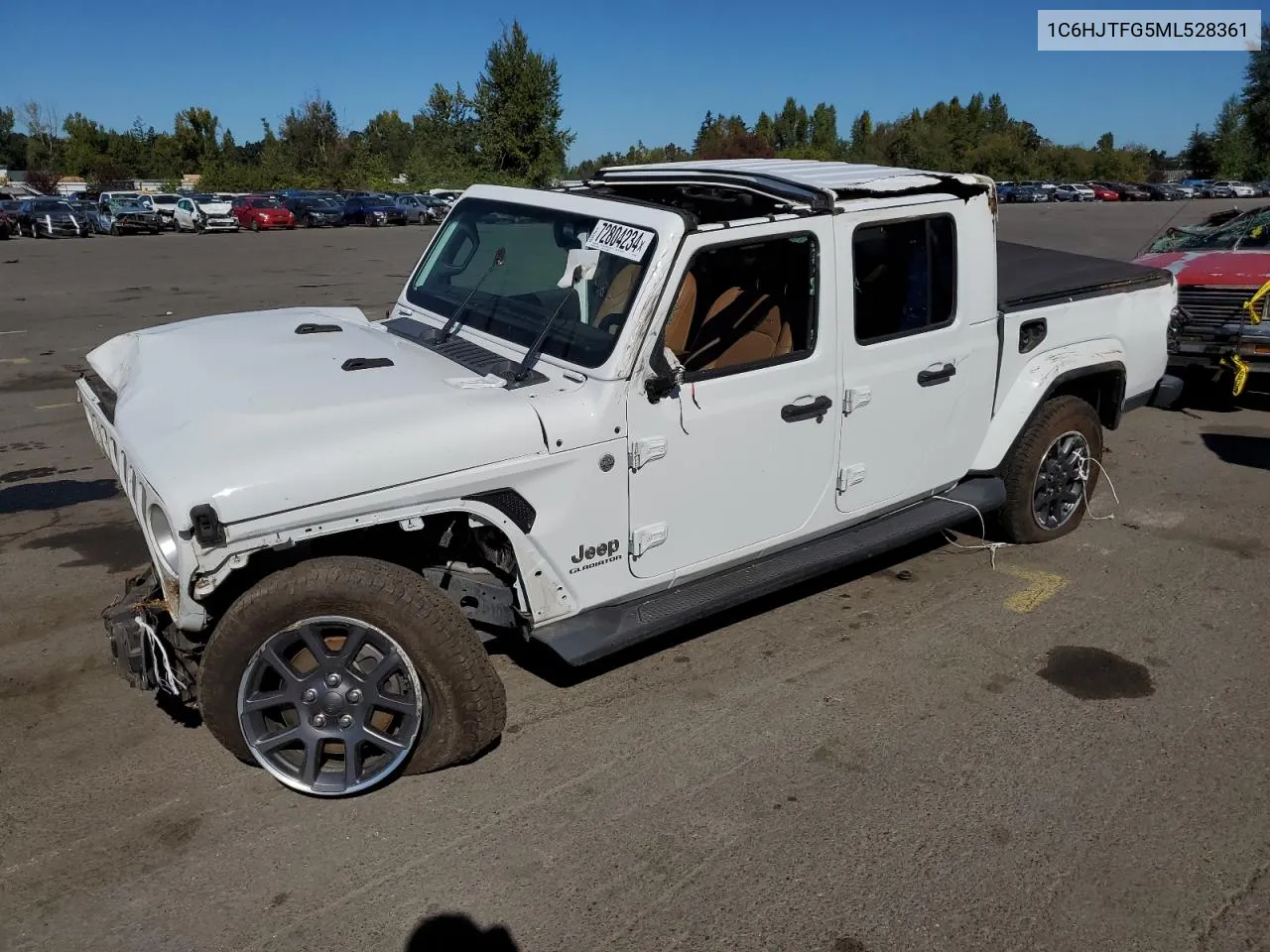 1C6HJTFG5ML528361 2021 Jeep Gladiator Overland