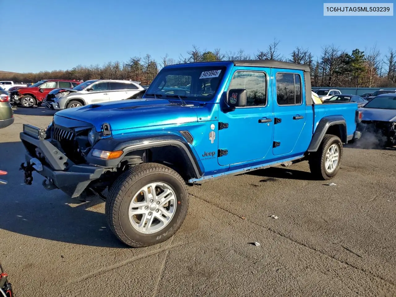 1C6HJTAG5ML503239 2021 Jeep Gladiator Sport