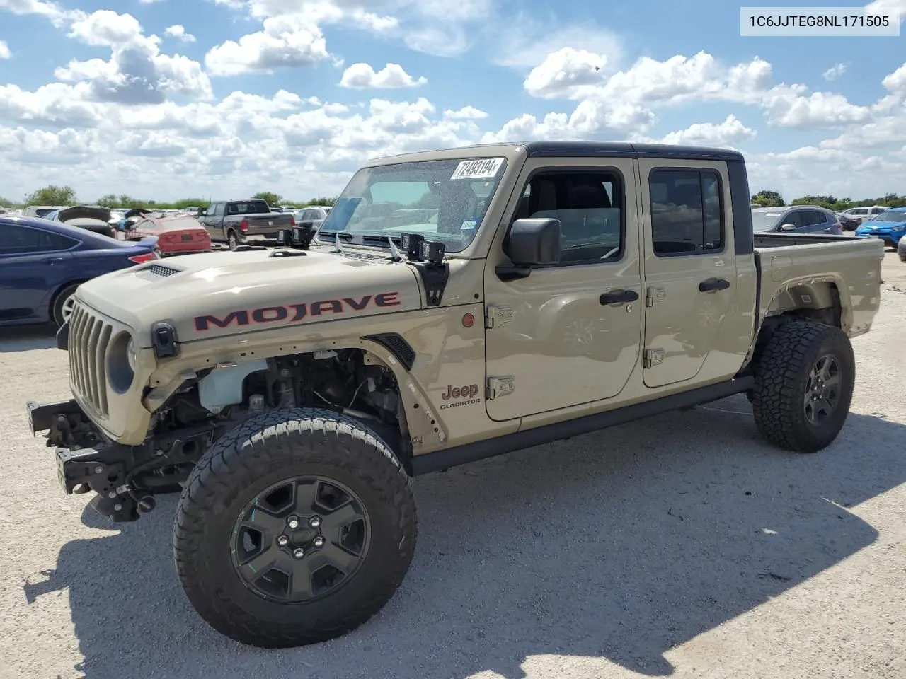 1C6JJTEG8NL171505 2022 Jeep Gladiator Mojave