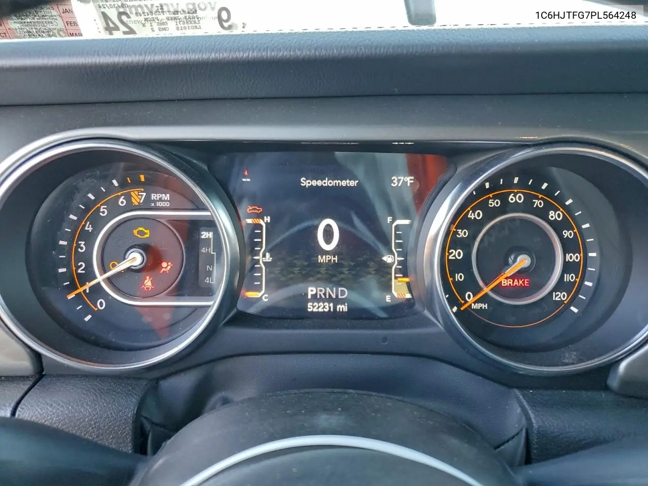 1C6HJTFG7PL564248 2023 Jeep Gladiator Overland