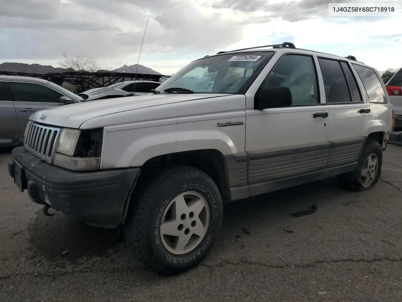 1995 Jeep Grand Cherokee Laredo VIN: 1J4GZ58Y6SC718918 Lot: 72226394