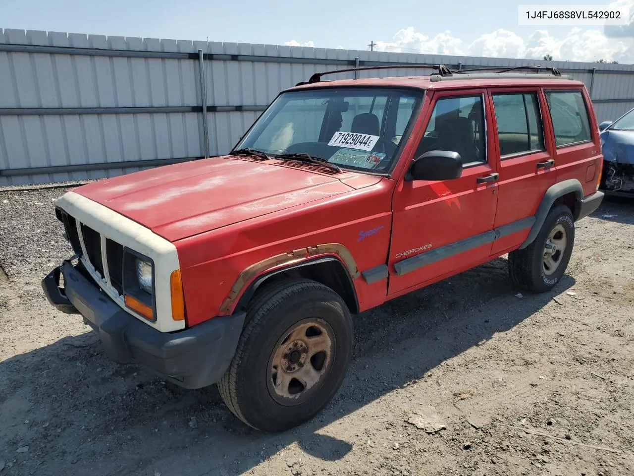 1997 Jeep Cherokee Sport VIN: 1J4FJ68S8VL542902 Lot: 71929044