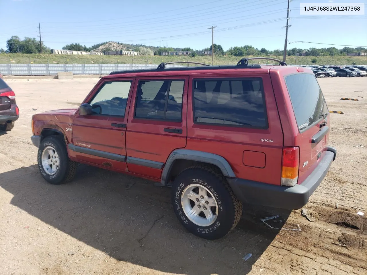 1998 Jeep Cherokee Sport VIN: 1J4FJ68S2WL247358 Lot: 70342444