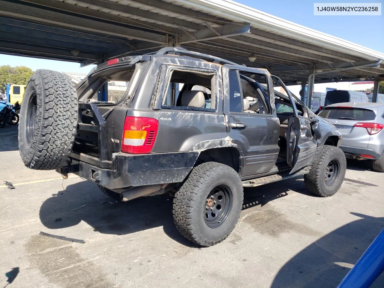 2000 Jeep Grand Cherokee Limited VIN: 1J4GW58N2YC236258 Lot: 57094334