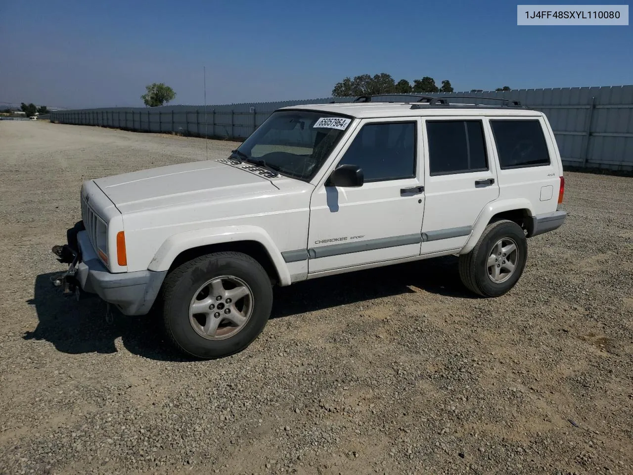 2000 Jeep Cherokee Sport VIN: 1J4FF48SXYL110080 Lot: 65057964