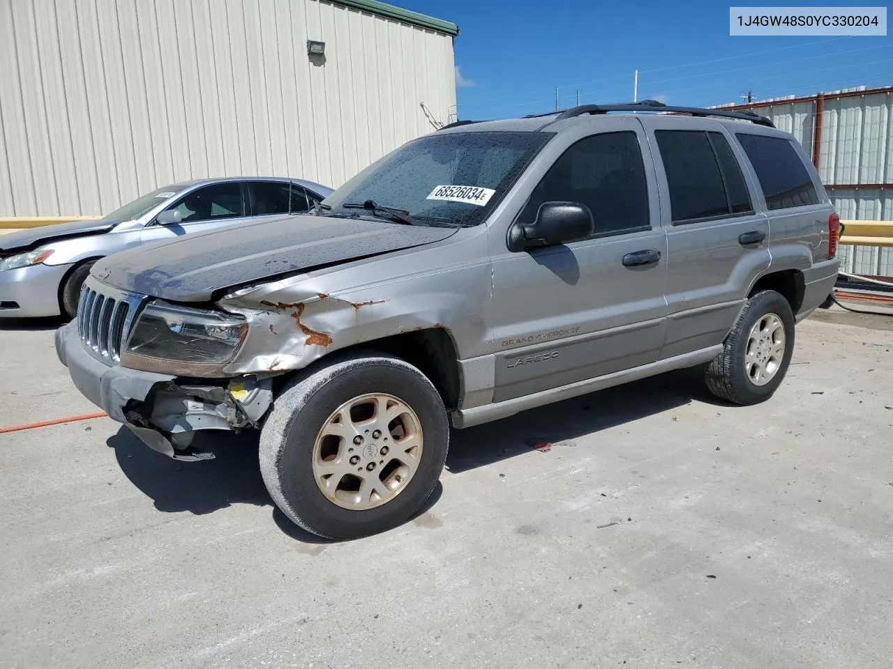 2000 Jeep Grand Cherokee Laredo VIN: 1J4GW48S0YC330204 Lot: 68526034